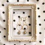 silver hoop earring