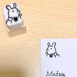 お出かけ☆旅行☆うさちゃんはんこ手帳サイズシリーズ