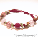 ＊お客様お取り置き品＊再販＊3༅೫野いちごの香りに包まれて೫༅ 天然石 パワーストーン ブレスレット