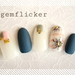 BorderFlowerNail♪g18020012