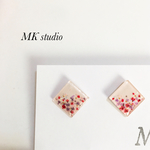 ドライフラワーの春ピアス/イヤリング