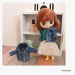 再販2＊outfit《33》＊デニム ジャケット（ブルー）＊プチブライス  サイズ