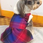 チェックのフワフワあったかワンピ☆
