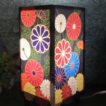 LED電球仕様・意気揚揚　金襴車踊り(豆形)夢灯かり飾りライトスタンドの醍醐味を!!