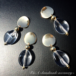 ゴールド×クリア✨ピアス/イヤリング
