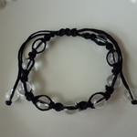 水晶 マクラメ 編み編み ブレスレット