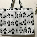 レッスンバッグ    リバーシブルタイプ パンダ✕チェック