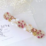 春♡お花とビジューのキラキラバレッタ
