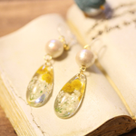 再販☆ミモザとレースフラワーの春色アクセサリー