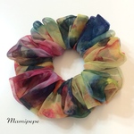 ストレッチチュール シュシュ(big flower・カラフルリー)