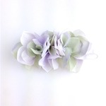 ♡petal barrette 8cm☆matte☆lilac×green