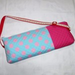 水玉とピンクのピアニカバッグ