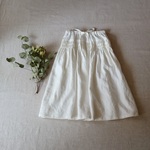 【Sale31日まで20%off】リネンピンタックスカートmeringue
