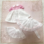 ChatonWeegie キュートなPink エプロン付きOPSet