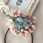 sale**お花のハートヘアゴム　バラ/スミレ