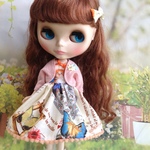 ワンピースとボレロ   ピンク  1 /6ドール