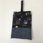 Spase flight  宇宙柄のシューズバッグ☆リバーシブル