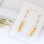 flowerシリーズ ロングステックピアス/イヤリング