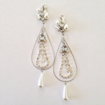 ラストno1663/パールビジューピアス 