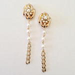 ラストno1664/パールビジューピアス 