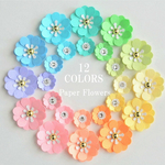 グラデーションカラーのお花シールセット