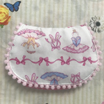＊マチあり＊  移動ポケット  バレエ×ホワイト