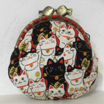招き猫withめで鯛 がま口財布