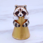 たぬき 指輪 アライグマ リング 調整可能