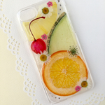 再販×3 フルーツと押し花のケース ＊iPhone7／8＊フルーツMIX