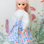 リカちゃん＊スタンドカラーブラウス＆スカート