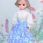 リカちゃん＊スタンドカラーブラウス＆スカート