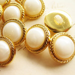 ■専用ページ■10個入■15mm■ビンテージボタン (パールライン)　 [1396-15] アクセサリーに! 