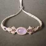 クンツァイト  macramé bracelet