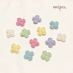 《6色12個》パステル小花モチーフ  コットン毛糸【受注制作】