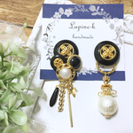 No.56:アシメ＊アンティークボタンピアスorイヤリング♡