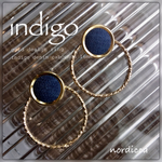 【pierce】indigo- 2way デニム デザインリング