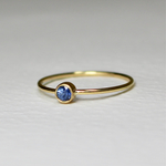 SAPPHIRE 3mm / K18YG 