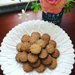 ひよこ豆粉のフラワークッキー(グルテンフリー)