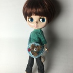 ★ブルー くまさん&うさちゃんバック★くま太郎 ブライス