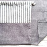 Utaco23様専用オーダー品 究極シンプル　ストライプ　給食セット