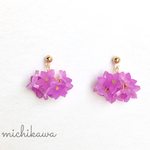 春花 すみれ イヤリング ピアス