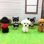 わんこ祭４　羊毛フェルトマスコット