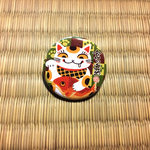 缶バッジ「食い意地猫」