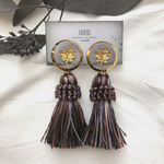 clear rose×mix tassel／大ぶり タッセル