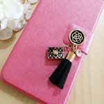 F26）iPhone★【再販！】クラッチバッグとタッセルのiPhoneケース