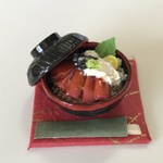 hand made ミニチュアドールハウス マグロの漬け山かけ丼