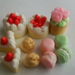 ミニチュアケーキ、お花、マカロンセット2