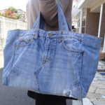 本物デニムbag 【ライトブルー】