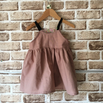 80サイズ コットンリネンのキャミワンピ✳︎ピンク