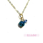 【ペンダントトップ】14kgf 宝石質天然石　ネックレスペンダント　ハンドメイド